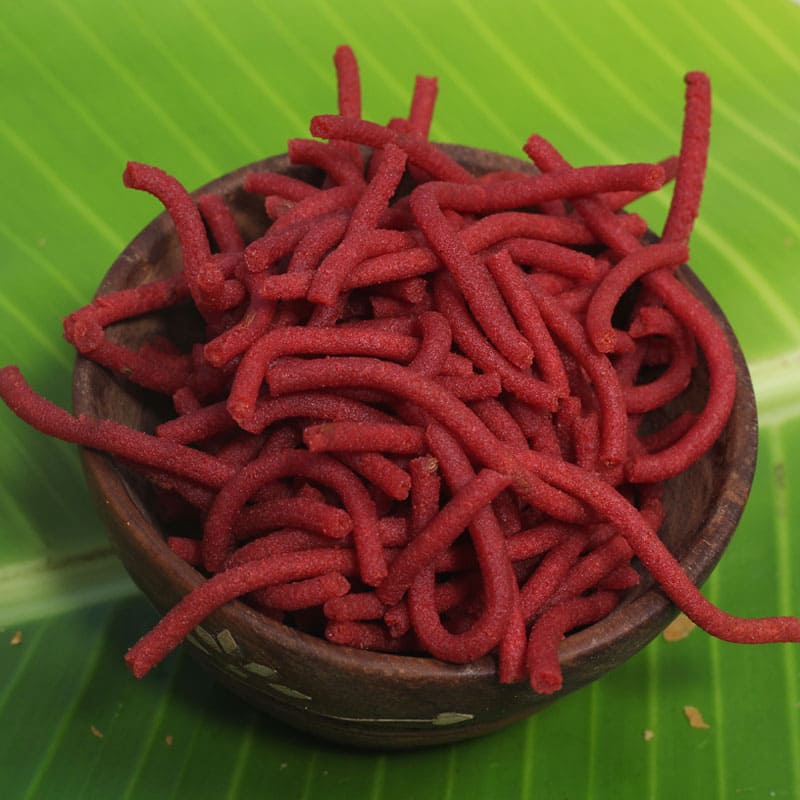 beetroot-murukku beetroot-murukku